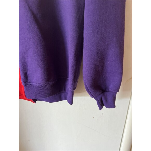 WU Huskies WSU Washington State Cougars red/purple Sweatshirt Med - Picture 10 of 13